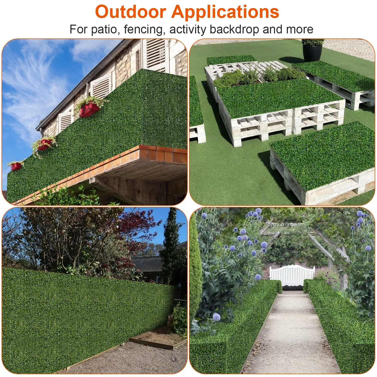 12-Piece: Artificial Boxwood Plant Grass