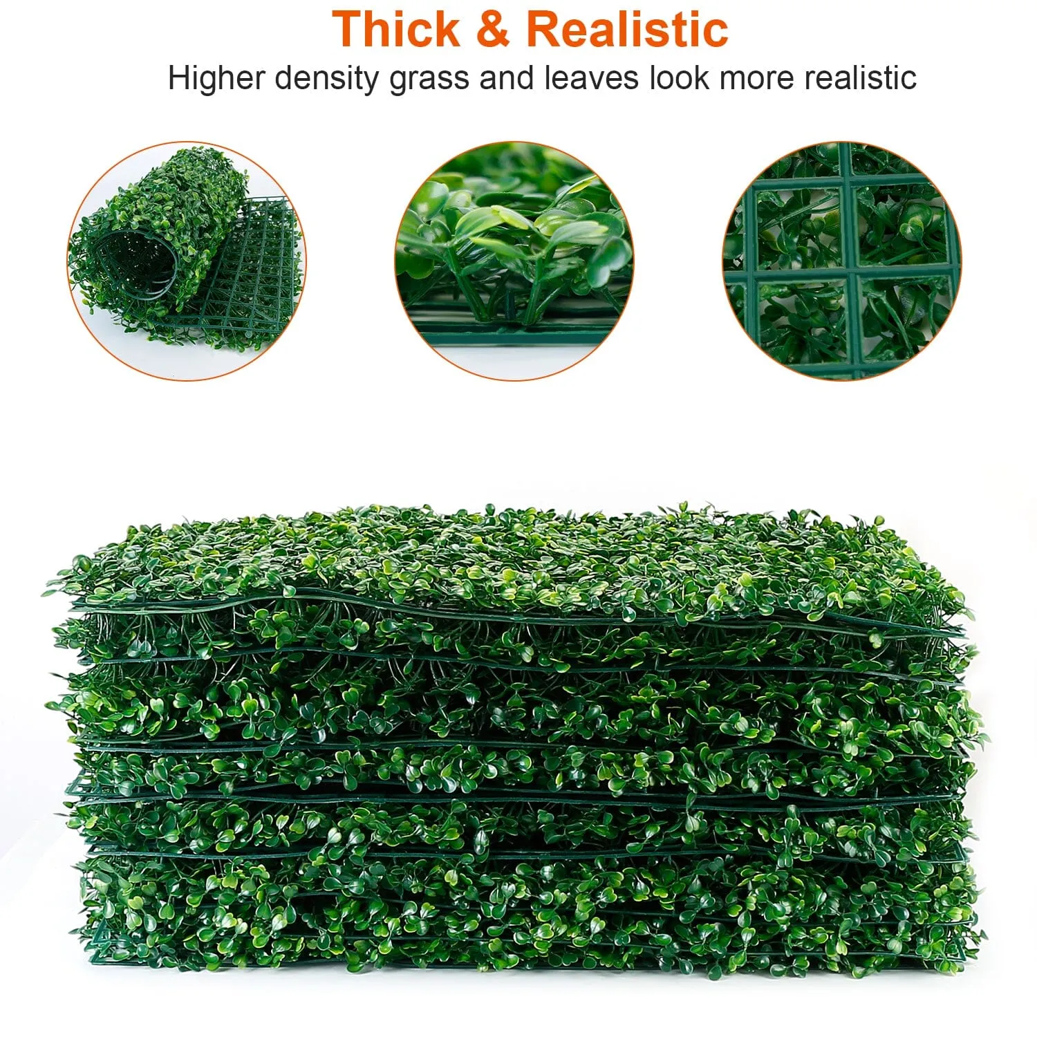 12-Piece: Artificial Boxwood Plant Grass