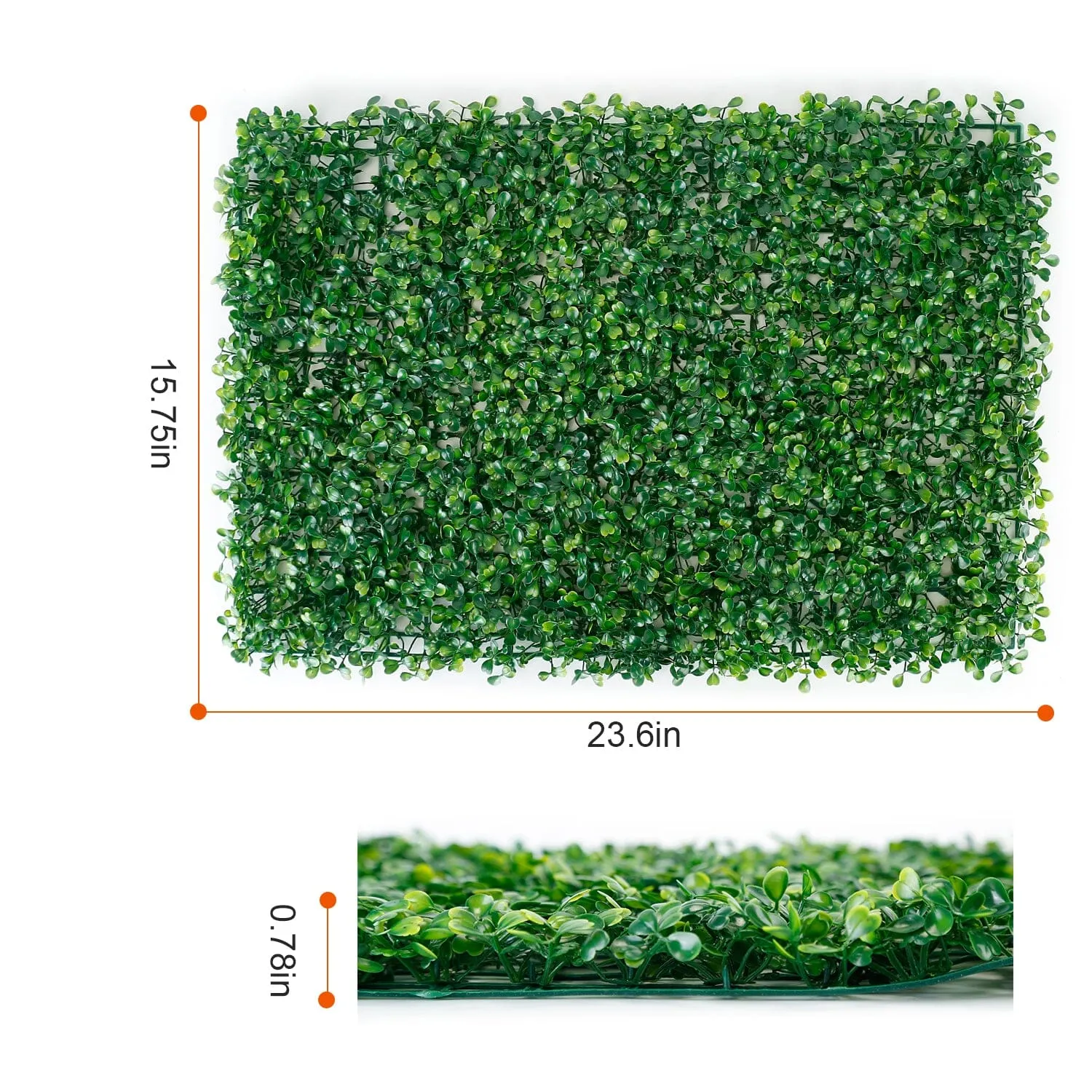 12-Piece: Artificial Boxwood Plant Grass