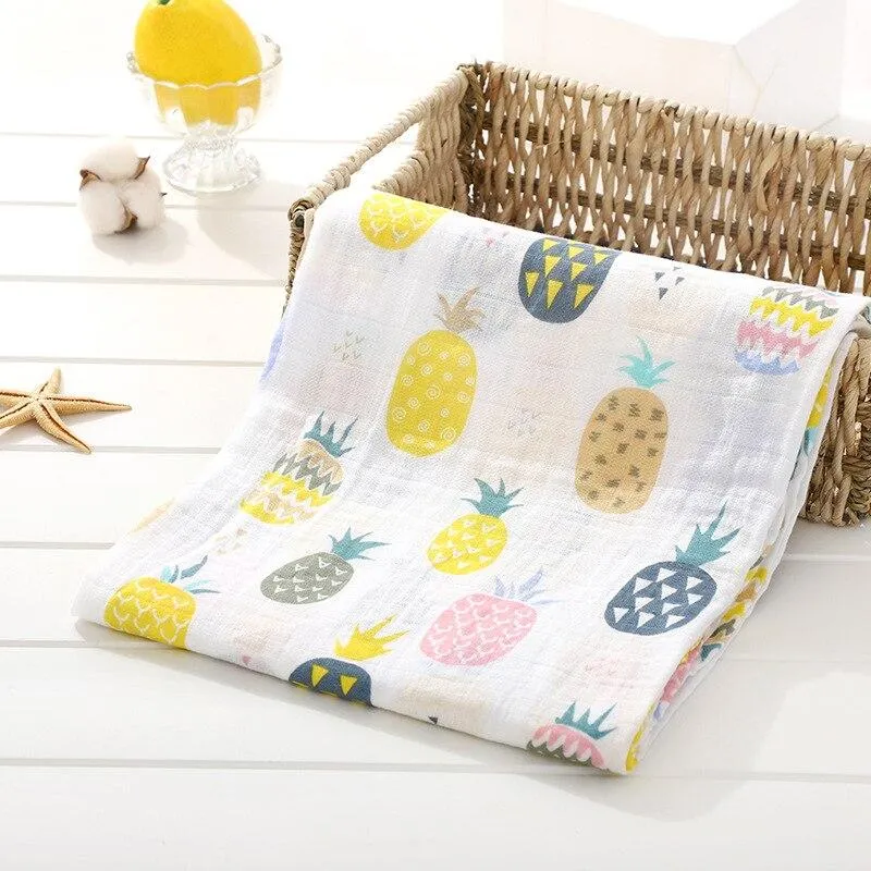 Baby Bamboo Cotton Diaper Gauze Muslin Swaddle Blankets