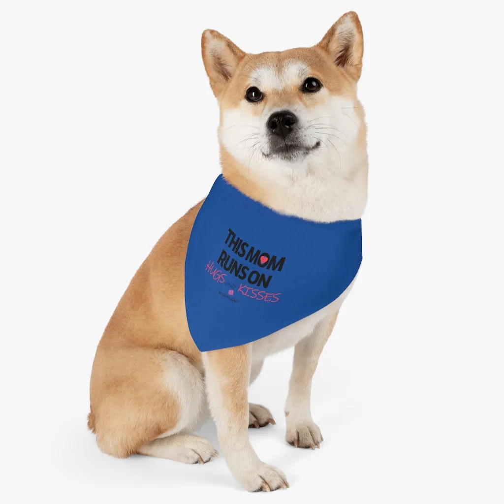 Blue Best Pet Bandana Collar, Navy Blue Mother's Day Special For Cat/ Dog Moms-Printed in USA
