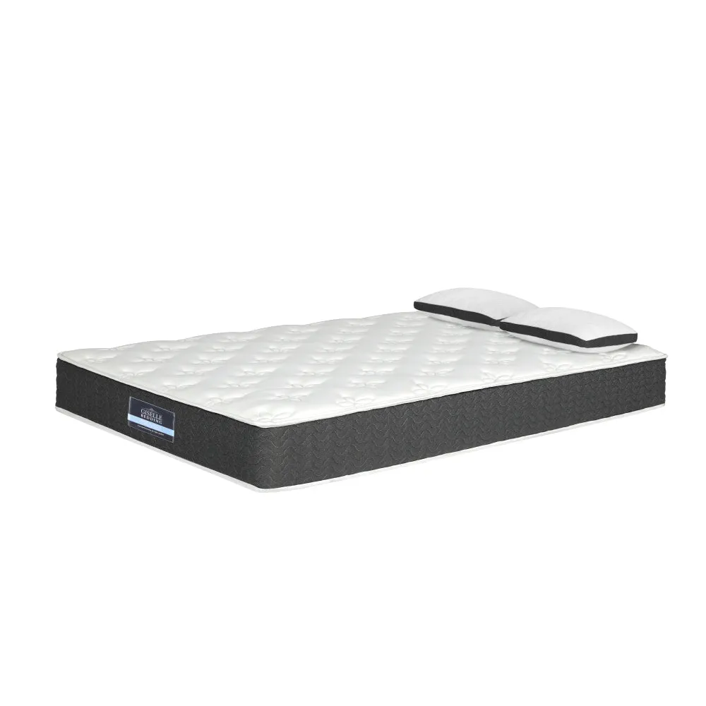 Medium Soft Mattress w/ Pillows, 18cm, Hypoallergenic - Giselle Bedding